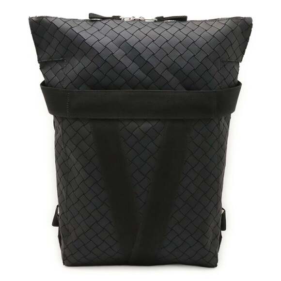 BOTTEGA VENETA Black Intrecciato Backpack main image 9